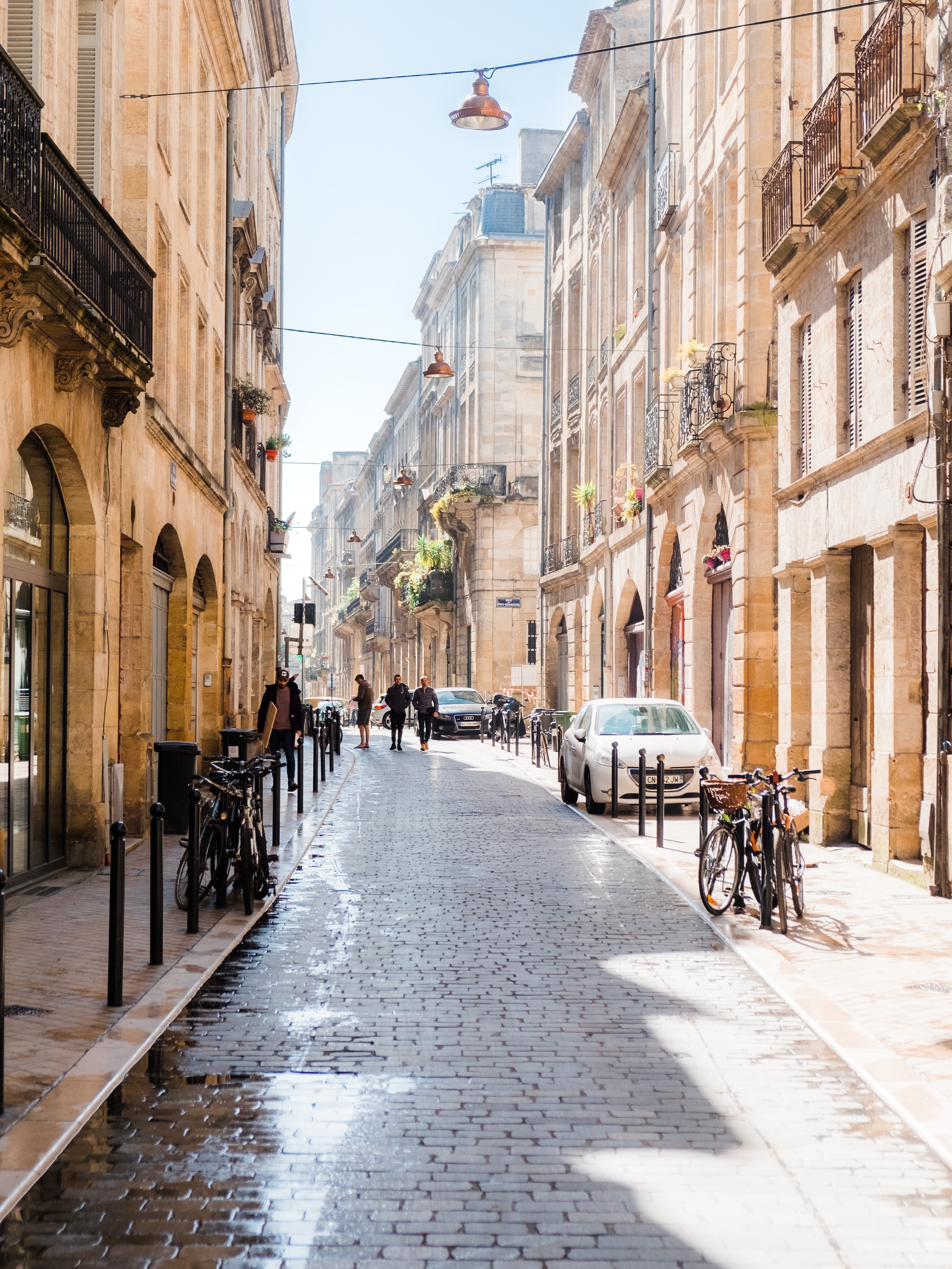 vue d'une rue de Bordeaux