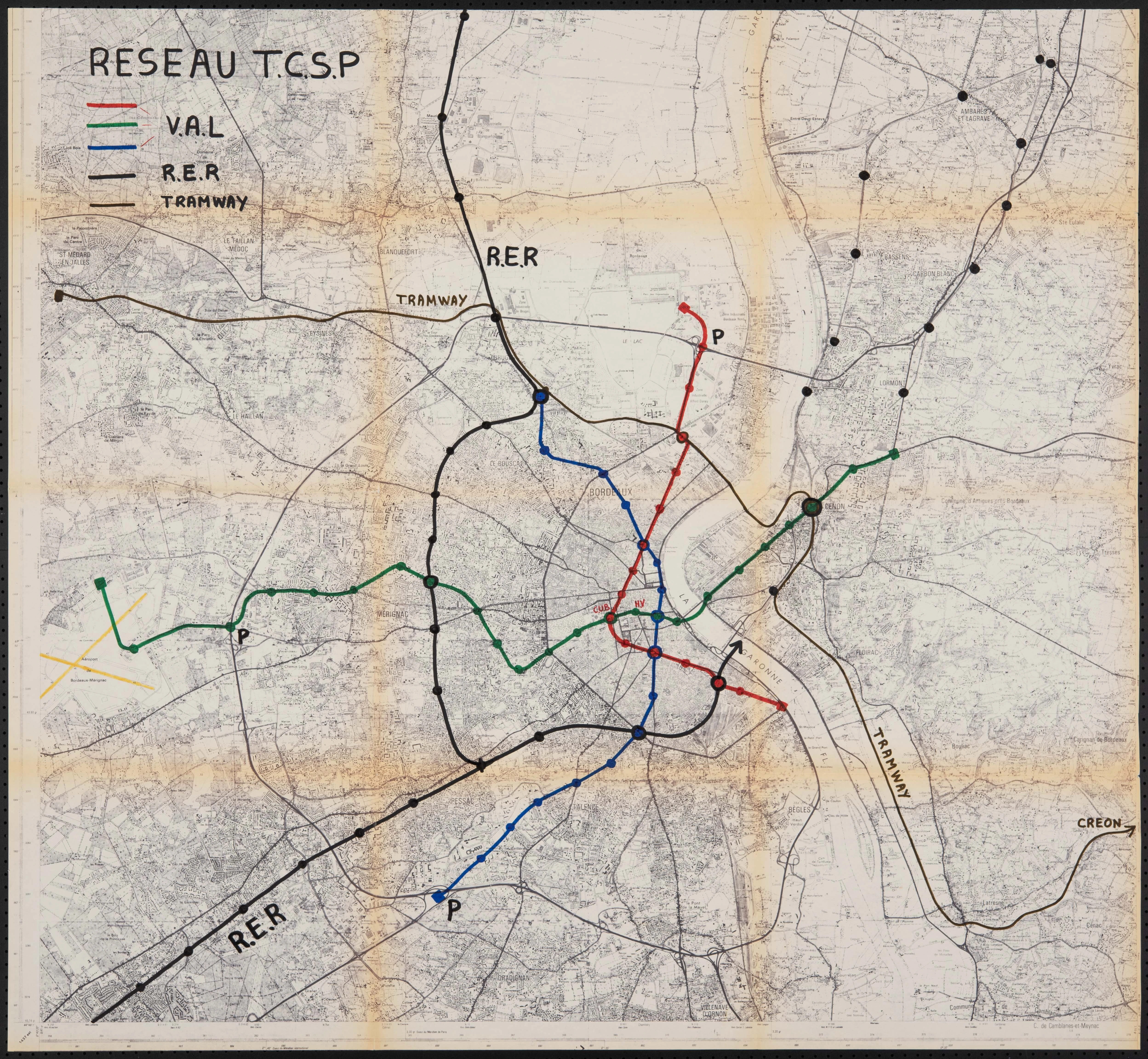 projet métro bordeaux 1986